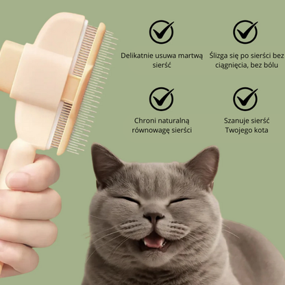 Szczotka do usuwania kociej sierści