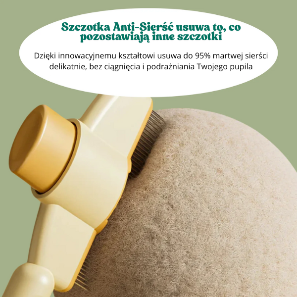 Szczotka do usuwania kociej sierści