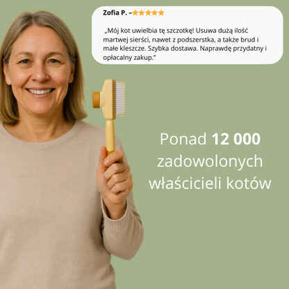 Szczotka do usuwania kociej sierści
